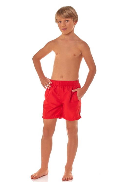 Szorty kąpielowe chłopięce, krótkie spodenki sportowe dziecięce zagano 5013 junior kolor czerwony