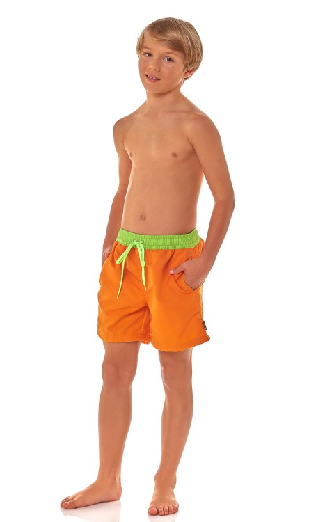 Szorty kąpielowe chłopięce, krótkie spodenki sportowe dziecięce zagano 2614 kolor pomarańczowy