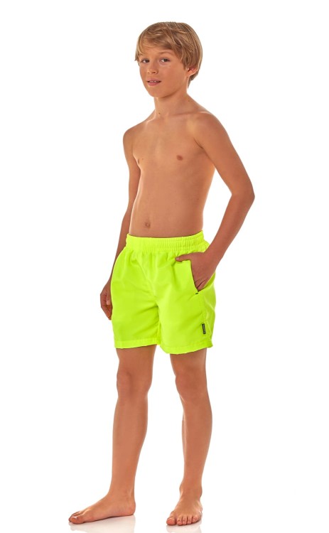 Szorty kąpielowe chłopięce, krótkie spodenki sportowe dziecięce zagano 5013 junior kolor żółty