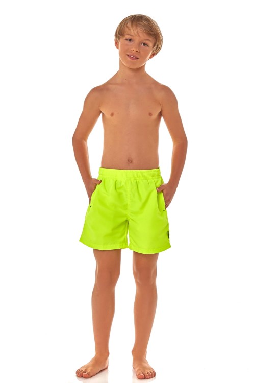 Szorty kąpielowe chłopięce, krótkie spodenki sportowe dziecięce zagano 5013 junior kolor żółty