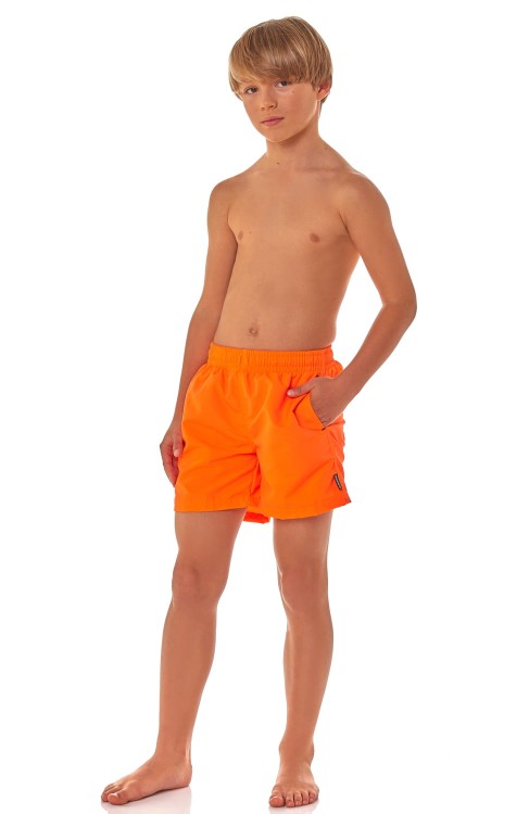 Szorty kąpielowe chłopięce, krótkie spodenki sportowe dziecięce zagano 5013 junior kolor pomarańczowy
