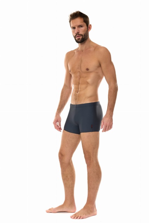 Kąpielówki męskie spodenki pływackie na basen zagano 2300 kolor szary