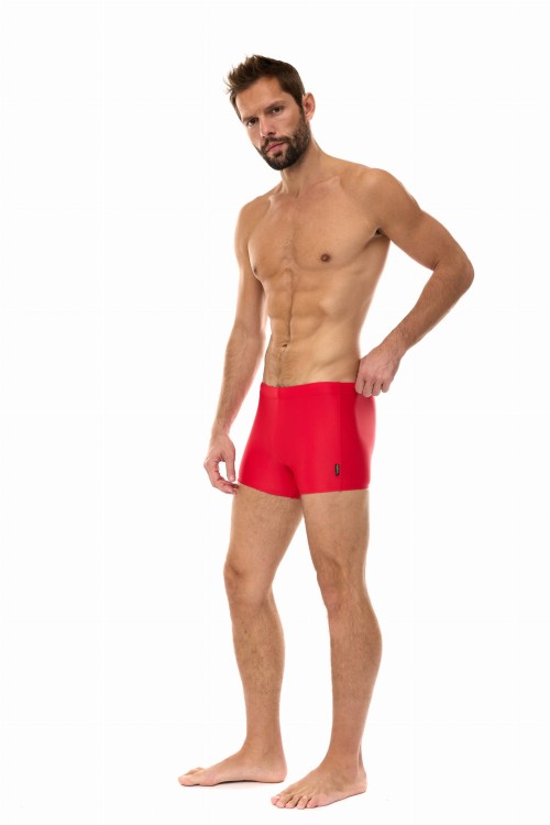 Kąpielówki męskie spodenki pływackie na basen zagano 2300 kolor czerwony