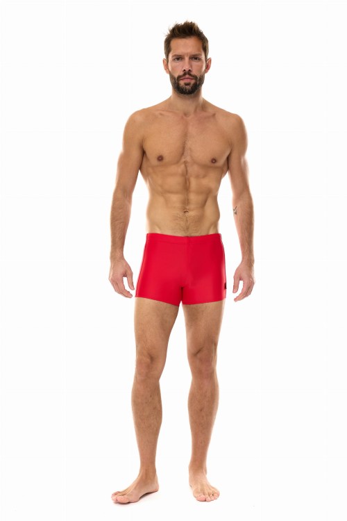 Kąpielówki męskie spodenki pływackie na basen zagano 2300 kolor czerwony
