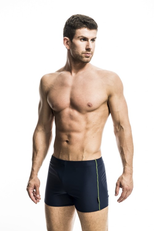 Kąpielówki męskie spodenki pływackie na basen zagano 2301 kolor granatowy