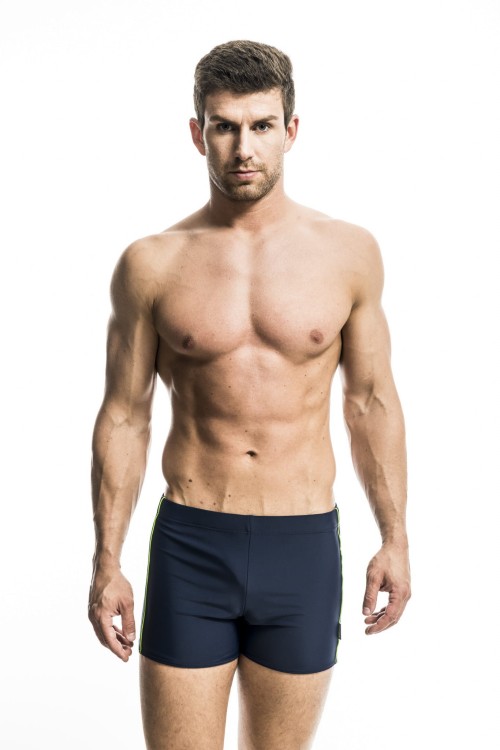 Kąpielówki męskie spodenki pływackie na basen zagano 2301 kolor granatowy