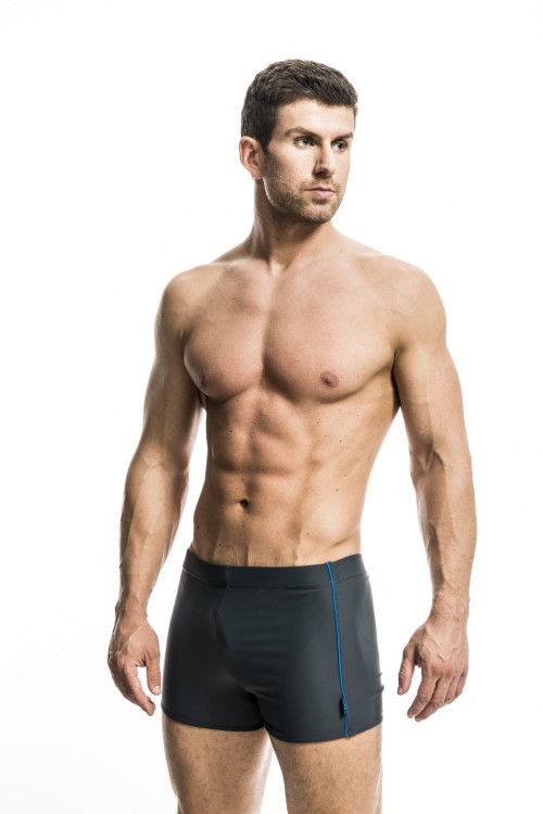 Kąpielówki męskie spodenki pływackie na basen zagano 2301 kolor szary