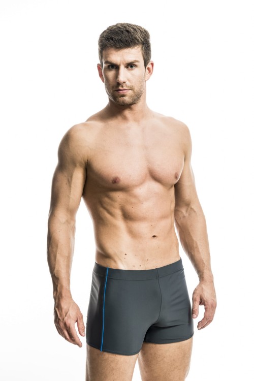 Kąpielówki męskie spodenki pływackie na basen zagano 2301 kolor szary