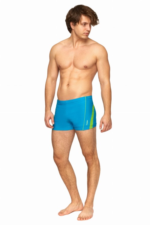 Kąpielówki męskie spodenki pływackie na basen zagano 2322 kolor niebieski