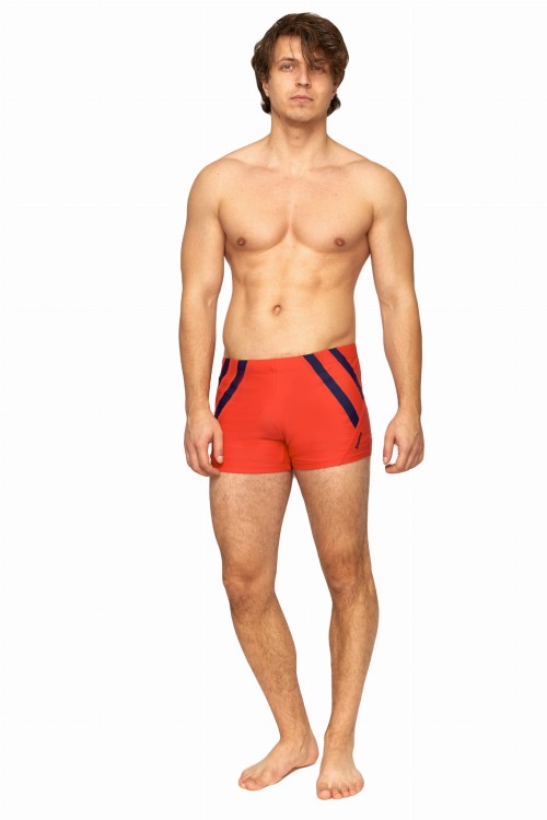 Kąpielówki męskie bokserki spodenki pływackie zagano 2336 kolor czerwony