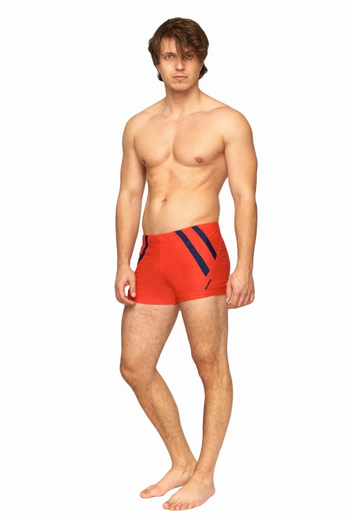 Kąpielówki męskie bokserki spodenki pływackie zagano 2336 kolor czerwony