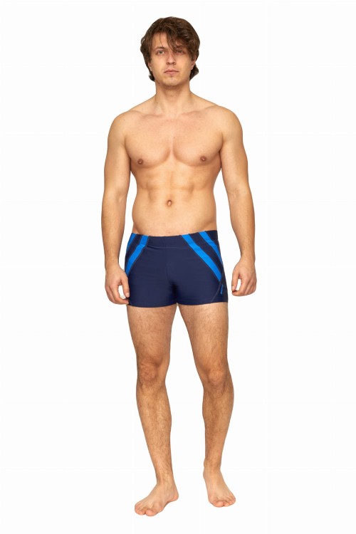 Kąpielówki męskie bokserki spodenki pływackie zagano 2336 kolor granatowy