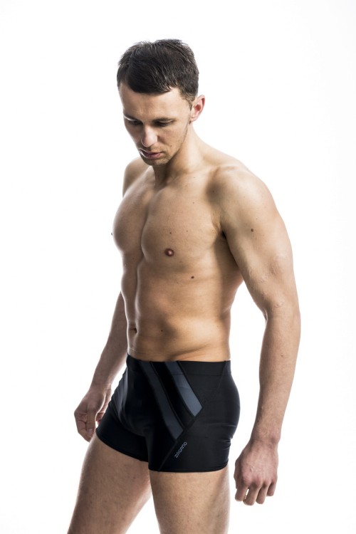 Kąpielówki męskie bokserki spodenki pływackie zagano 2336 kolor czarny