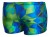 Kąpielówki męskie bokserki spodenki pływackie kolorowe zagano 2380 kolor niebiesko zielony ze wzorem geometrycznym