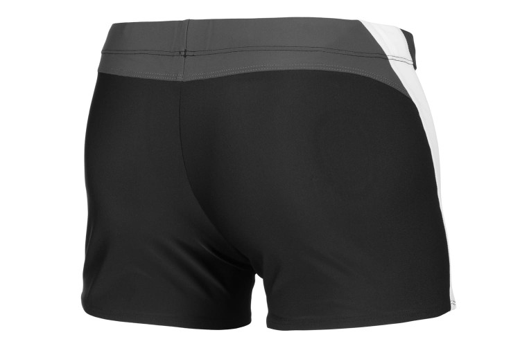 Kąpielówki męskie bokserki spodenki pływackie zagano 2376 kolor czarny z biało szarymi wstawkami