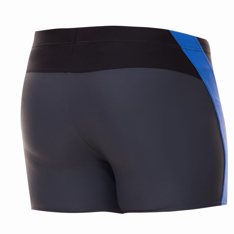 Kąpielówki męskie bokserki spodenki pływackie zagano 2376 kolor szary z czarno niebieskimi wstawkami