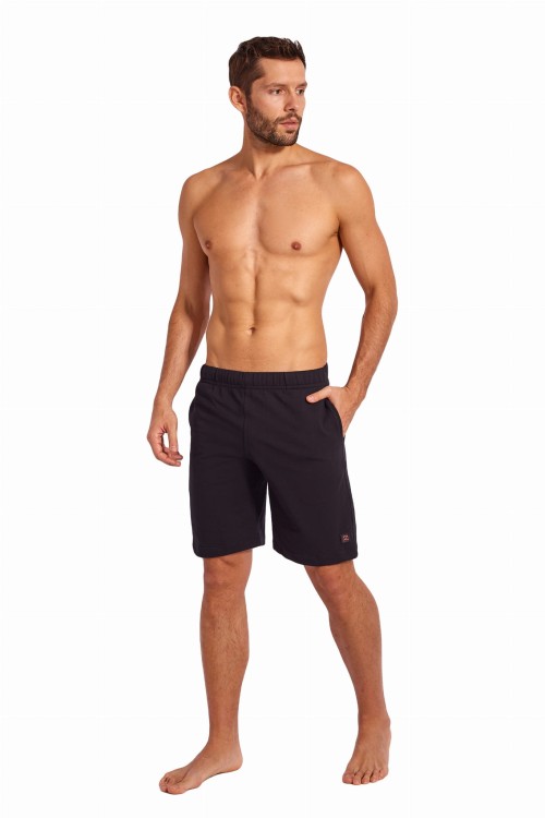 Szorty męskie bawełniane sportowe zagano 8001 kolor czarny