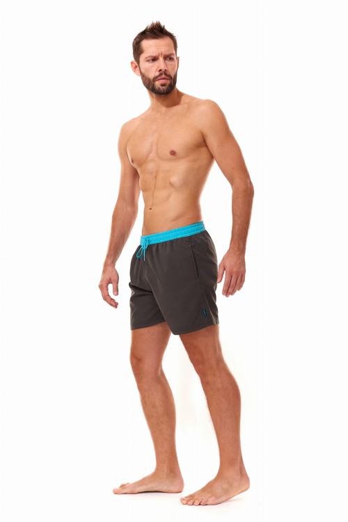 Szorty kąpielowe męskie spodenki sportowe zagano 5014 kolor szary