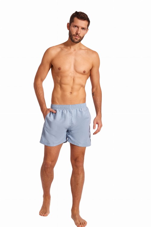 Szorty kąpielowe męskie spodenki sportowe zagano 5013 błękitne