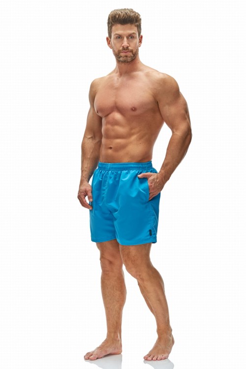 Szorty kąpielowe męskie spodenki sportowe zagano 5013 jasnoniebieskie
