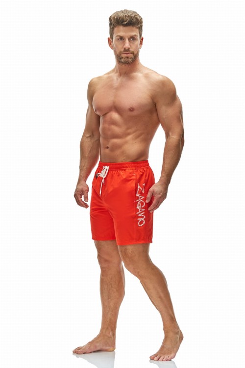 Szorty kąpielowe męskie spodenki sportowe zagano 5126 kolor czerwony