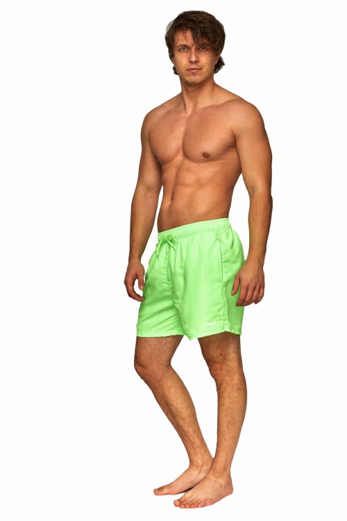 Szorty kąpielowe męskie neonowe spodenki sportowe zagano 5107 kolor zielony