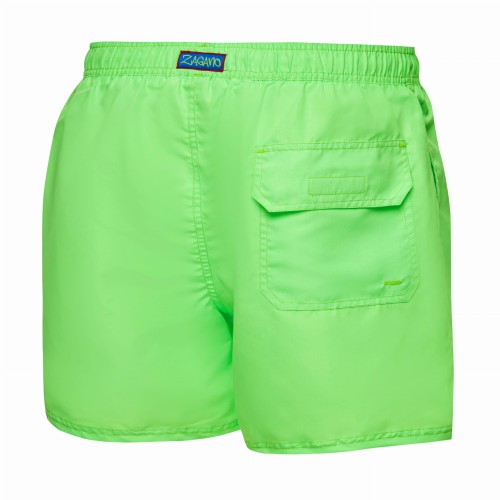 Szorty kąpielowe męskie neonowe spodenki sportowe zagano 5107 kolor zielony