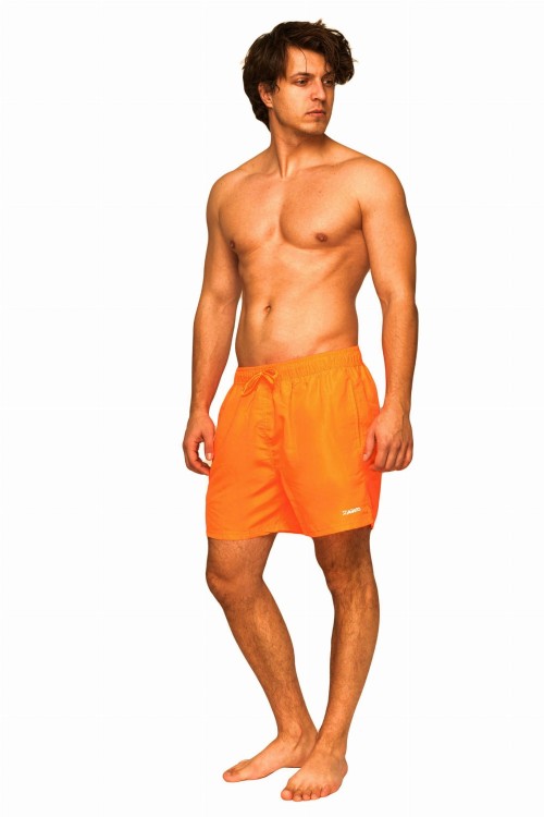 Szorty kąpielowe męskie neonowe spodenki sportowe zagano 5107 kolor pomarańczowy