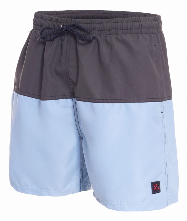 Szorty kąpielowe męskie spodenki sportowe zagano 5142 dwukolorowe kolor szaro niebieski