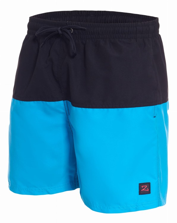 Szorty kąpielowe męskie spodenki sportowe zagano 5142 dwukolorowe kolor czarno niebieski