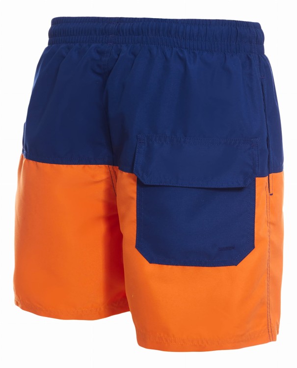 Szorty kąpielowe męskie spodenki sportowe zagano 5142 dwukolorowe kolor granatowo pomarańczowy