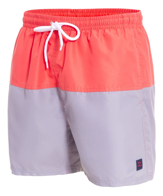 Szorty kąpielowe męskie spodenki sportowe zagano 5142 dwukolorowe kolor pomarańczowo szary