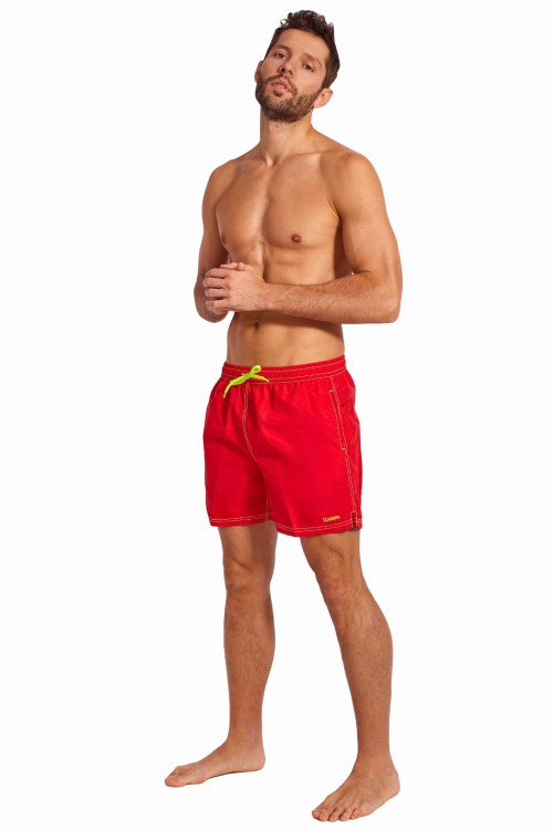 Szorty kąpielowe męskie spodenki sportowe zagano 5112 kolor czerwony