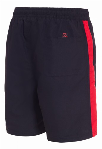 Szorty kąpielowe męskie spodenki sportowe zagano 5140 kolor czarno-czerwony