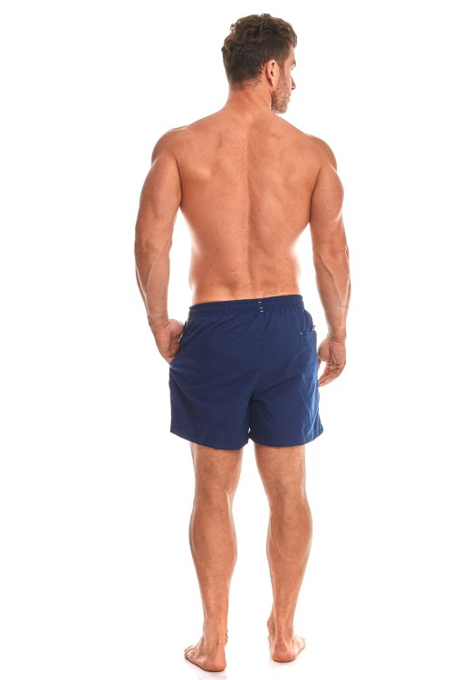 Szorty kąpielowe męskie spodenki sportowe zagano 5105 z logo w formie tarczy kolor granatowy