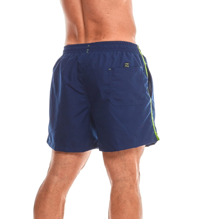 Szorty kąpielowe męskie spodenki sportowe zagano 5105 z logo w formie tarczy kolor granatowy