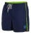 Szorty kąpielowe męskie spodenki sportowe zagano 5105 z logo w formie tarczy kolor granatowy
