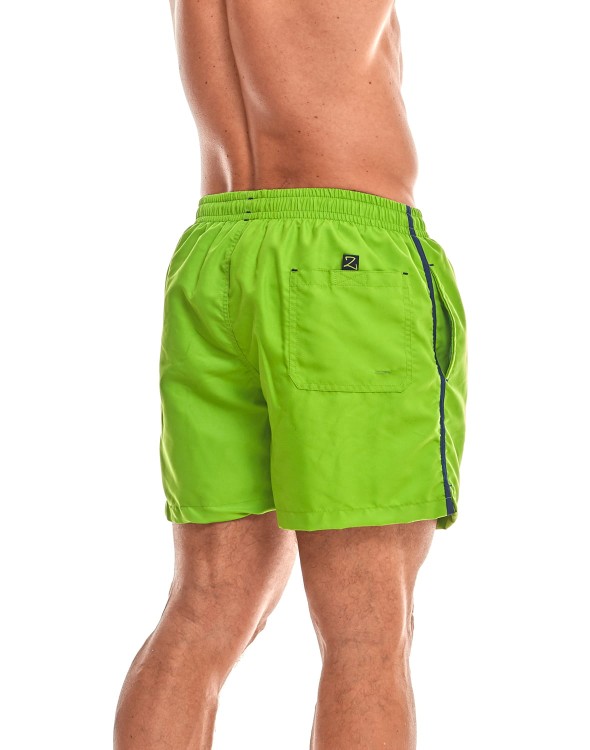 Szorty kąpielowe męskie spodenki sportowe zagano 5105 z logo w formie tarczy kolor zielony