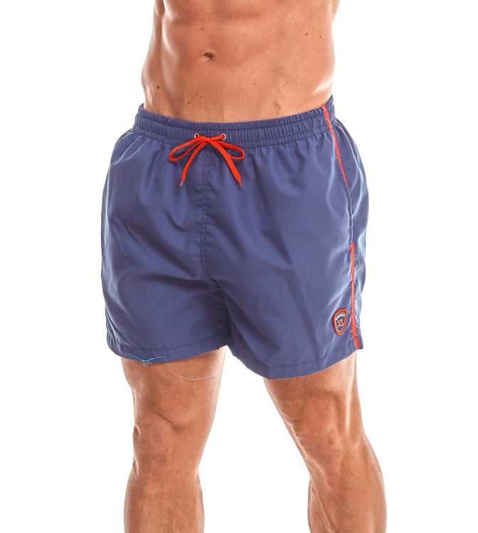Szorty kąpielowe męskie spodenki sportowe zagano 5105 z logo w formie tarczy kolor fioletowy