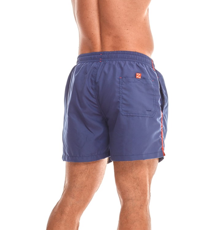 Szorty kąpielowe męskie spodenki sportowe zagano 5105 z logo w formie tarczy kolor fioletowy
