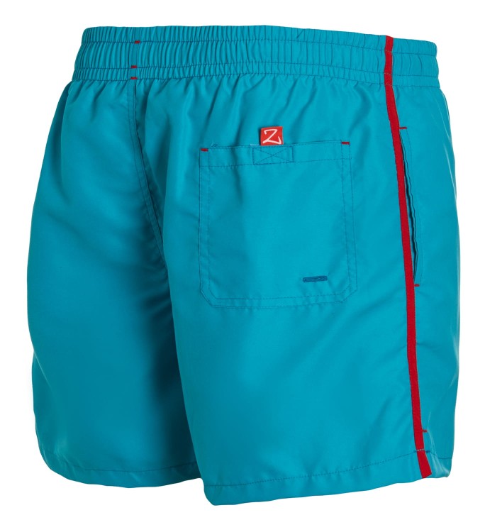 Szorty kąpielowe męskie spodenki sportowe zagano 5105 z logo w formie tarczy kolor turkusowy