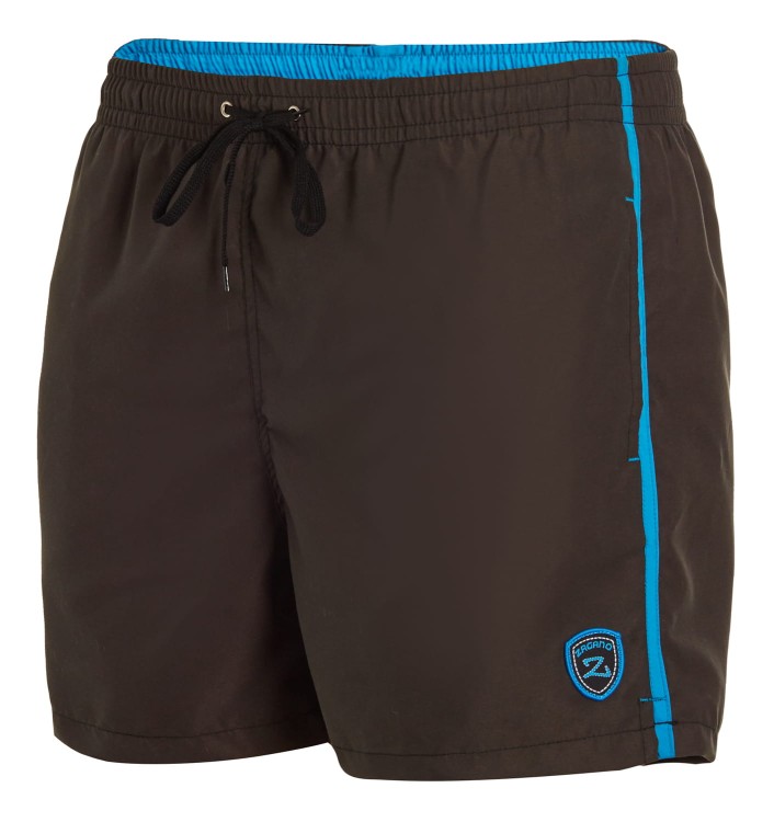 Szorty kąpielowe męskie spodenki sportowe zagano 5105 z logo w formie tarczy kolor szary