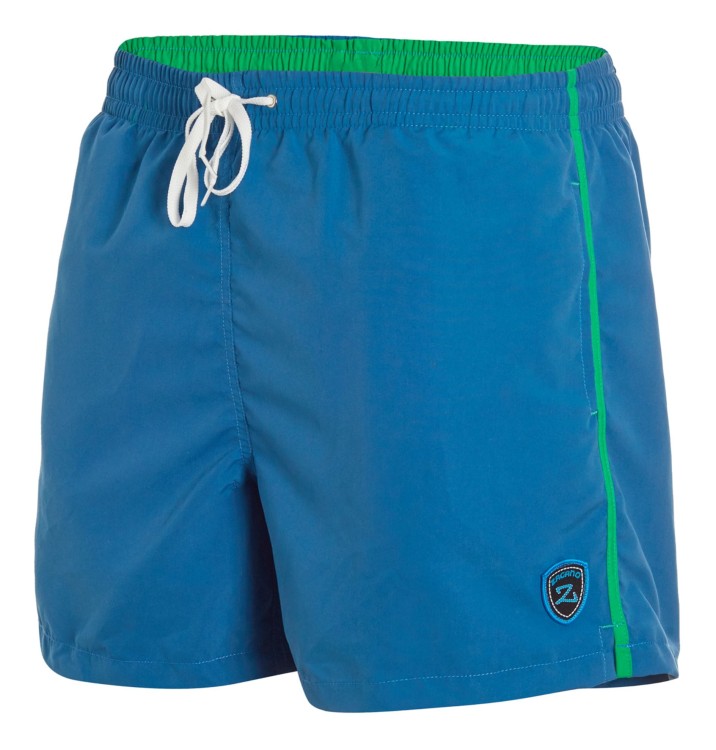 Szorty kąpielowe męskie spodenki sportowe zagano 5105 z logo w formie tarczy kolor denim