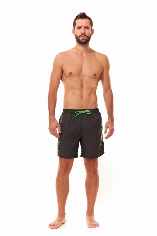 Szorty kąpielowe męskie spodenki sportowe zagano 5115 LONG z dłuższą nogawką kolor szary
