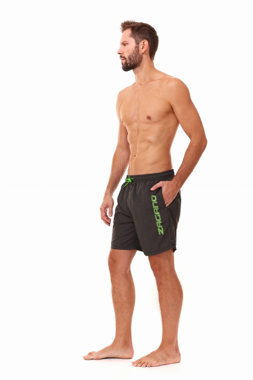 Szorty kąpielowe męskie spodenki sportowe zagano 5115 LONG z dłuższą nogawką kolor szary