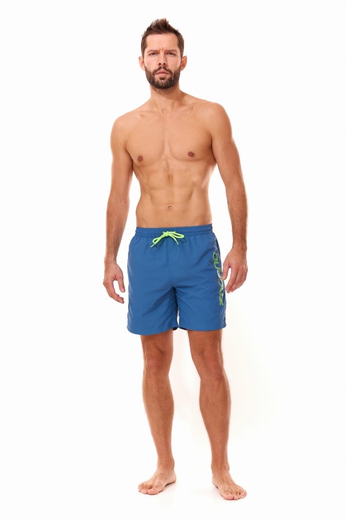 Szorty kąpielowe męskie spodenki sportowe zagano 5115 LONG z dłuższą nogawką kolor niebieski