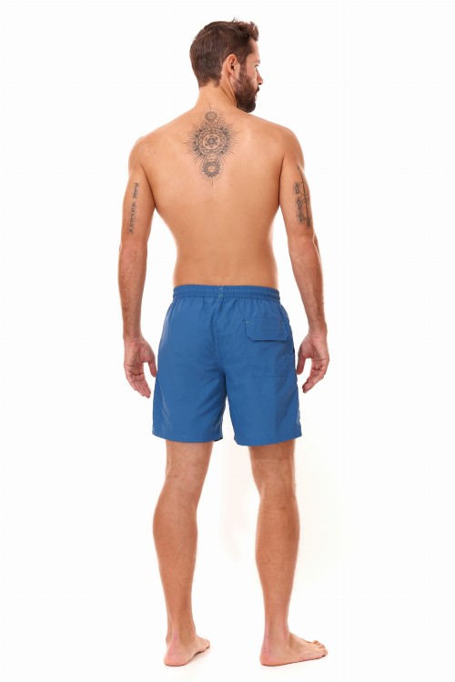 Szorty kąpielowe męskie spodenki sportowe zagano 5115 LONG z dłuższą nogawką kolor niebieski