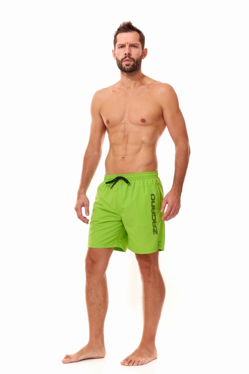 Szorty kąpielowe męskie spodenki sportowe zagano 5115 LONG z dłuższą nogawką kolor zielony