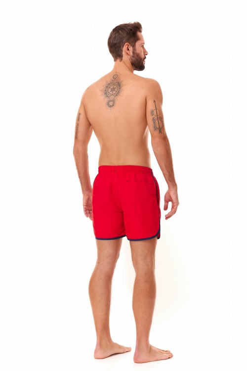 Szorty kąpielowe męskie spodenki sportowe zagano 5117 kolor czerwony