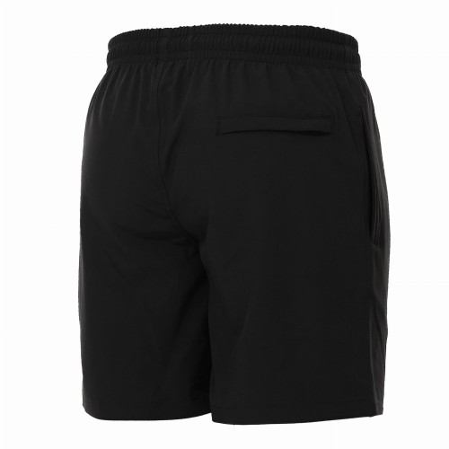 Szorty kąpielowe męskie spodenki sportowe elastyczne zagano 1229 kolor czarny z niebieskimi wstawkami